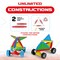 Tinamiri SUPERMAG - Wheels 40 | Educational construction fun | 40 piece set | Europe-made | STEM | Toy Magnetic Building Sets | Magnet Toys | Supermag 0660